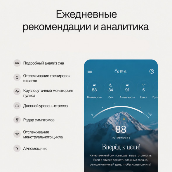 Умное кольцо Oura Ring 5 (размер 8), золотой/Gold в Воронеже