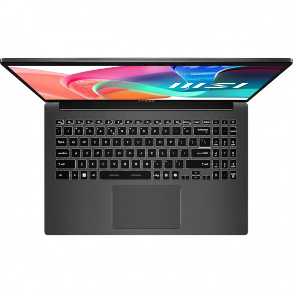 Ноутбук MSI Modern 15 F1MXG-1280RU (15.6&amp;quot;, IPS, Intel Core 7 150U, 10 ядер, 16 ГБ DDR5, SSD 512 ГБ, Intel Iris Xe Graphics, Windows 11), чёрный в Воронеже