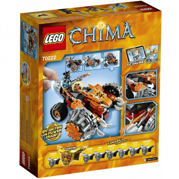 Конструктор LEGO Legends of Chima 70222 Огненный Вездеход Тормака в Воронеже