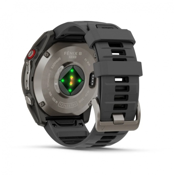 Умные часы Garmin Fenix 8 PRO, 51 мм, AMOLED, Sapphire, Titanium with Graphite/Black Silicone Band 010-03199-10 в Воронеже