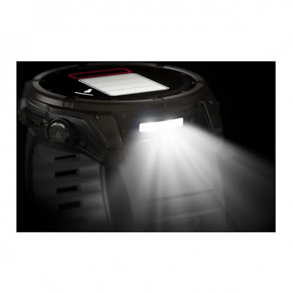 Умные часы Garmin Fenix 8, 51 мм, Solar, Sapphire Carbon Gray DLC Titanium with Black/Pebble Gray Silicone 010-02907-10 в Воронеже