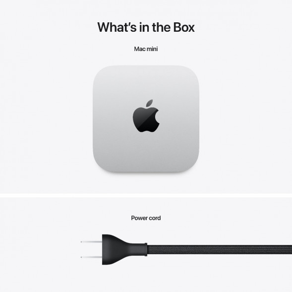 Компьютер Apple Mac mini M4 2024 (MU9E3) (10 Core GPU, 16ГБ, 512ГБ SSD, Apple, macOS), серебристый в Воронеже