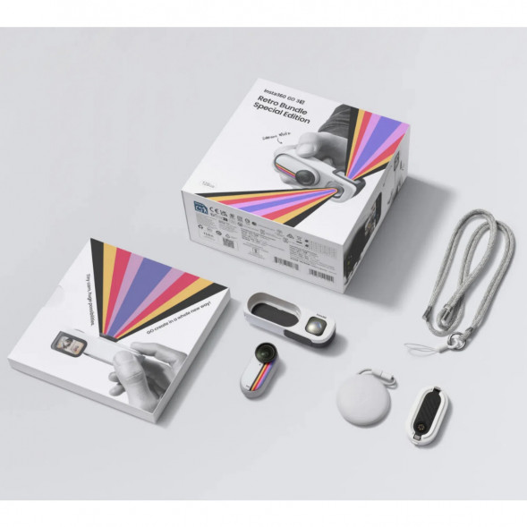 Экшн-камера Insta360 Go 3S Retro Bundle Special Edition 128ГБ, White в Воронеже